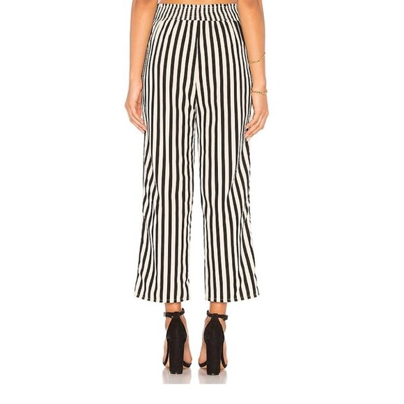 REVOLVE AMUSE SOCIETY Black Stripe Crop Trousers - Picture 4 of 16